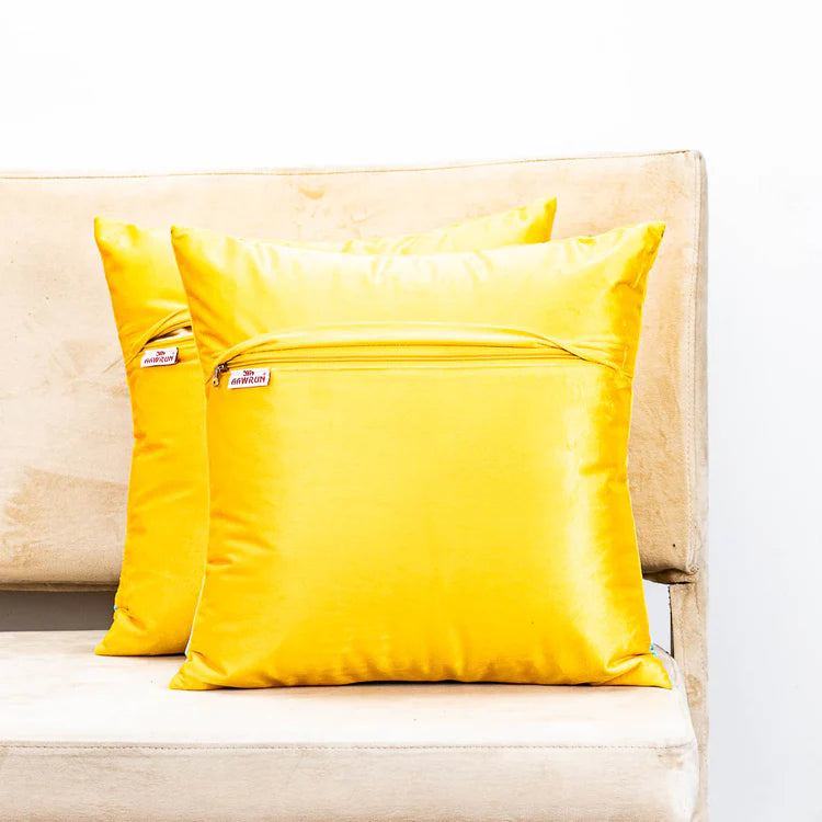 Premium Pichwai Cow W/Bell Cushion Cover