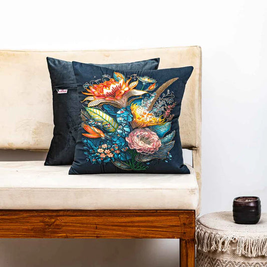 Trendy Premium Magic Flowers Cushion Cover