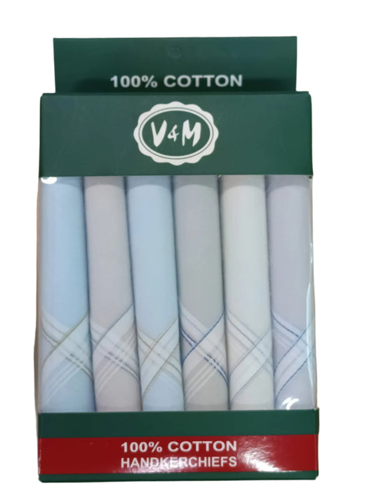High Hill Men's 100% Pure Cotton Handkerchief Multicolor