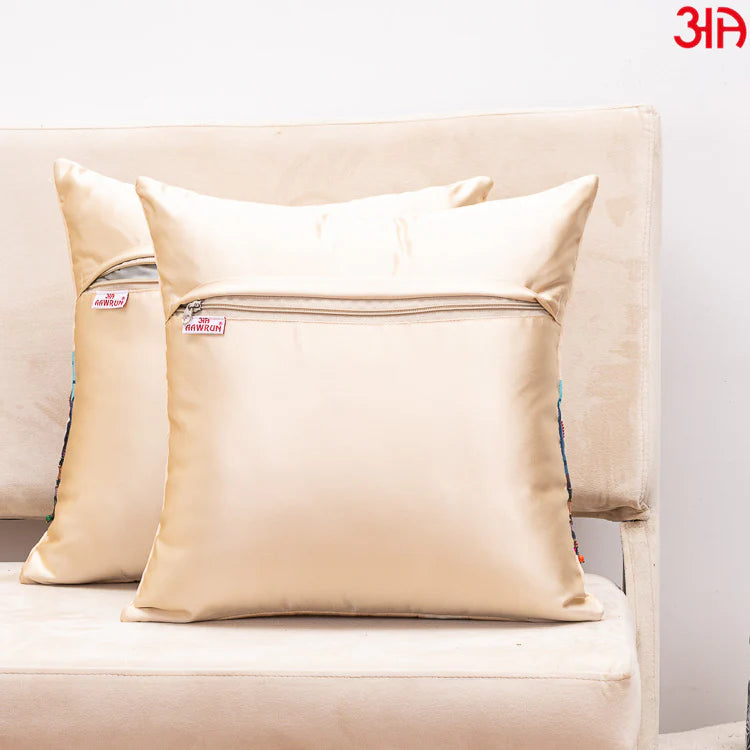 Decorated Horse Embroidery Cushion Cover