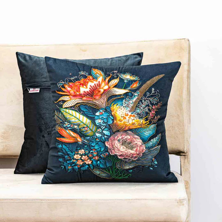 Trendy Premium Magic Flowers Cushion Cover