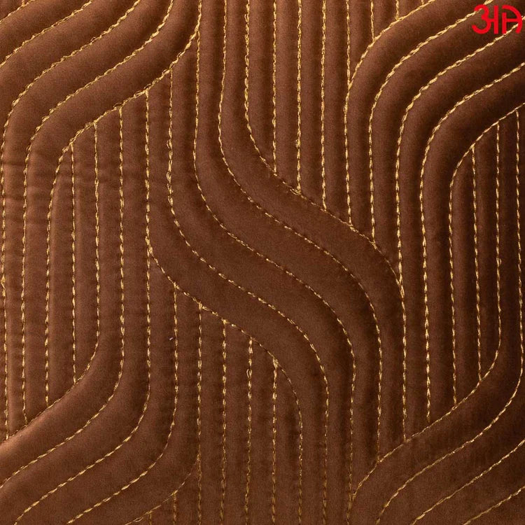 Vapour Pattern Zari Velvet Cushion Cover