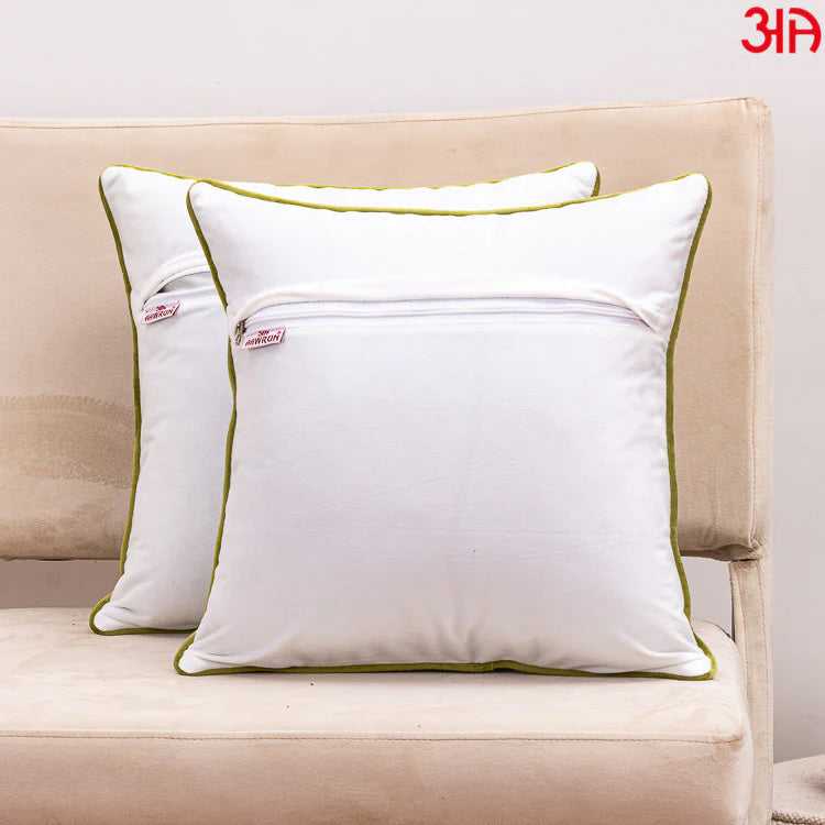 Velvet Flower Embroidery Cushion Cover for Sofa